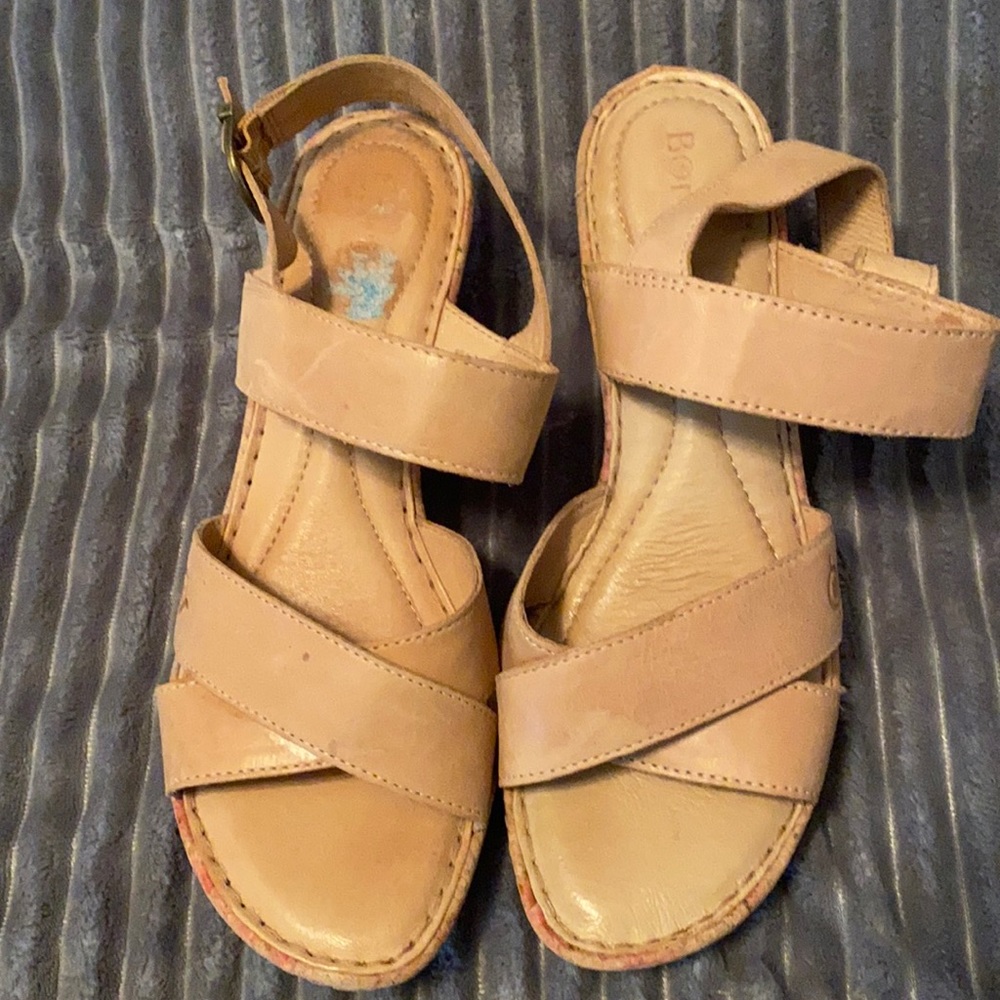 Børn sandals with flowered heel